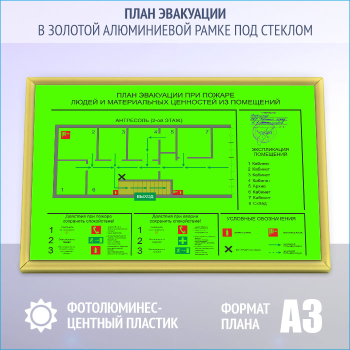 Рамка для плана эвакуации нельсон